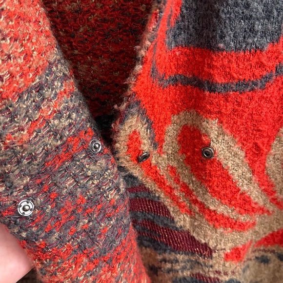 Free People Winter’s Day Bliss Boucle Blanket Sweater Cardigan - Picture 5 of 10